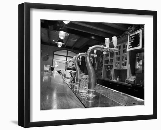 Beer Taps in Holland Bar-Anna Miller-Framed Photographic Print