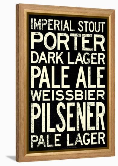 Beer Types and Styles-null-Framed Stretched Canvas