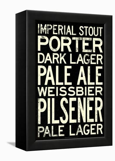 Beer Types and Styles-null-Framed Stretched Canvas