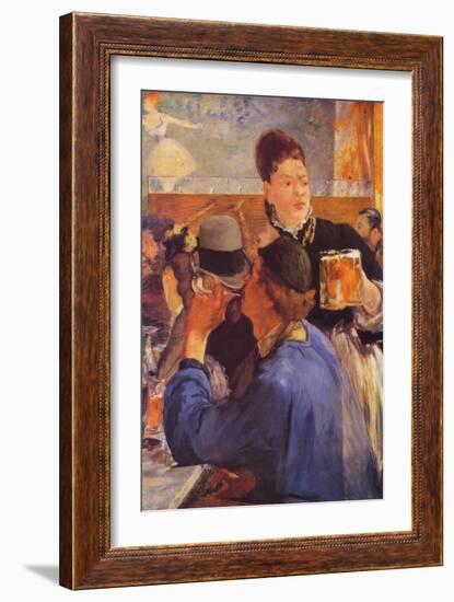 Beer Waitress-Edouard Manet-Framed Art Print