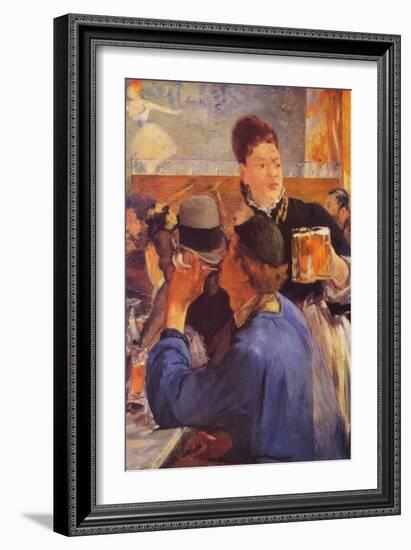 Beer Waitress-Edouard Manet-Framed Art Print