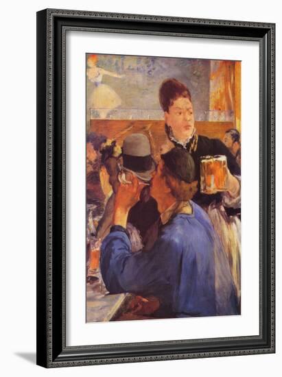 Beer Waitress-Edouard Manet-Framed Art Print