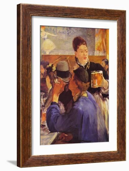 Beer Waitress-Edouard Manet-Framed Art Print