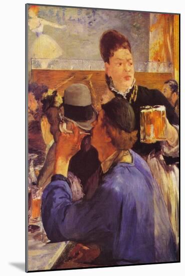 Beer Waitress-Edouard Manet-Mounted Art Print