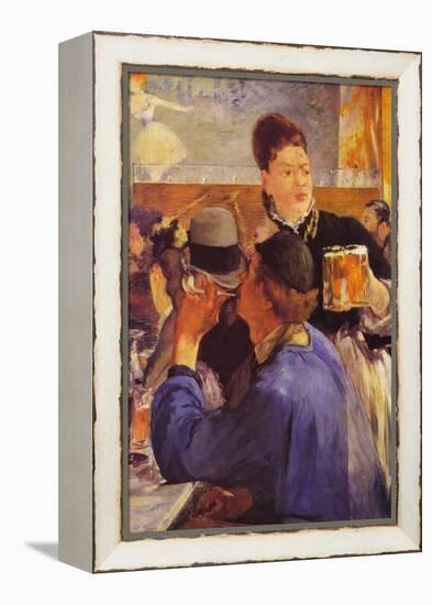 Beer Waitress-Edouard Manet-Framed Stretched Canvas