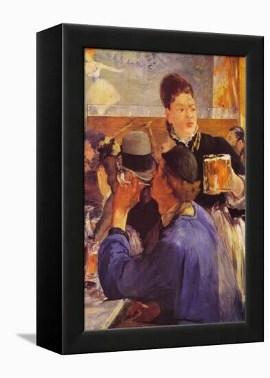 Beer Waitress-Edouard Manet-Framed Stretched Canvas