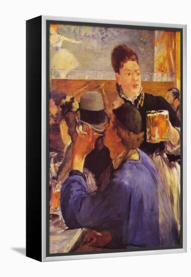 Beer Waitress-Edouard Manet-Framed Stretched Canvas