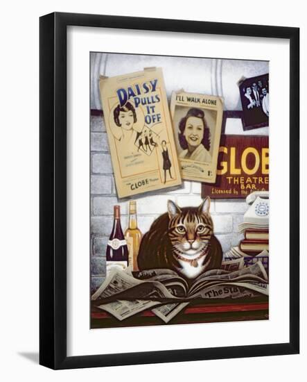 Beerbohm, the Theatre Cat-Frances Broomfield-Framed Giclee Print
