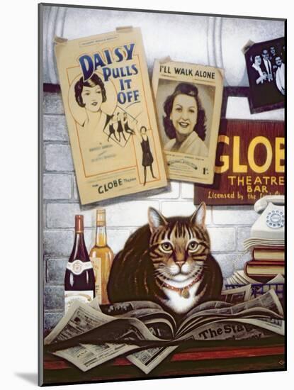 Beerbohm, the Theatre Cat-Frances Broomfield-Mounted Giclee Print