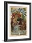 Beers of the Meuse-Alphonse Mucha-Framed Art Print