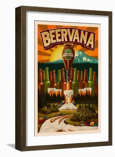 Beervana-Lantern Press-Framed Premium Giclee Print