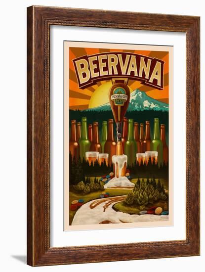 Beervana-Lantern Press-Framed Premium Giclee Print