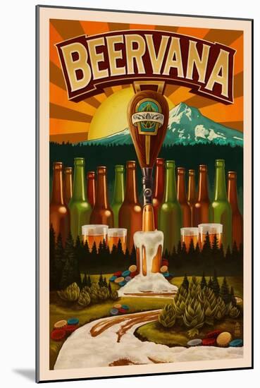 Beervana-Lantern Press-Mounted Art Print