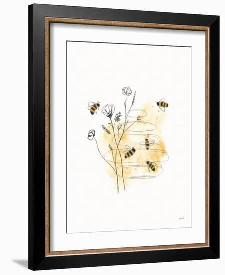 Bees and Botanicals I-Leah York-Framed Art Print