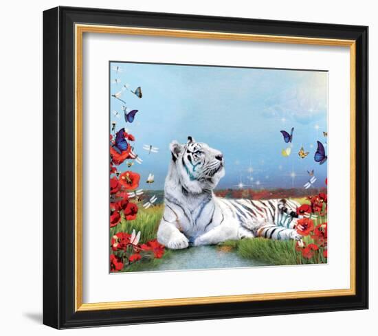 Bees, Bugs, And Tiger-Nancy Tillman-Framed Art Print