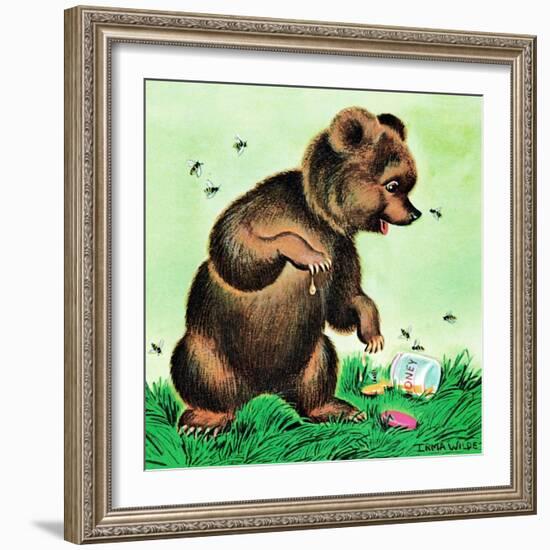 Bees for Bear - Jack & Jill-Irma Wilde-Framed Giclee Print