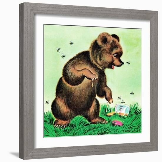 Bees for Bear - Jack & Jill-Irma Wilde-Framed Giclee Print