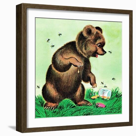 Bees for Bear - Jack & Jill-Irma Wilde-Framed Giclee Print