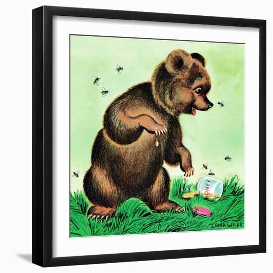 Bees for Bear - Jack & Jill-Irma Wilde-Framed Giclee Print