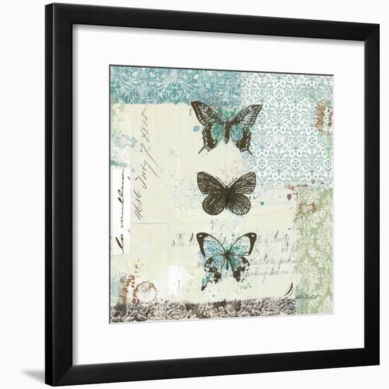 Bees n Butterflies No. 2-Katie Pertiet-Framed Art Print