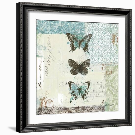 Bees n Butterflies No. 2-Katie Pertiet-Framed Art Print