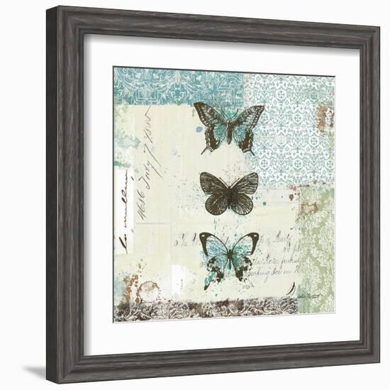 Bees n Butterflies No. 2-Katie Pertiet-Framed Art Print