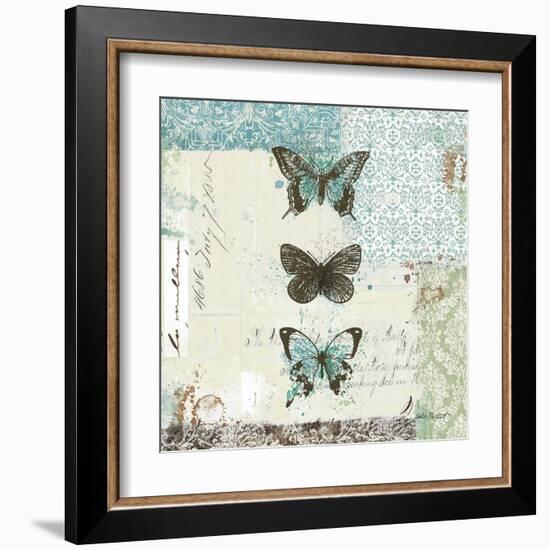 Bees n Butterflies No. 2-Katie Pertiet-Framed Art Print