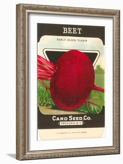 Beet Seed Packet-null-Framed Art Print