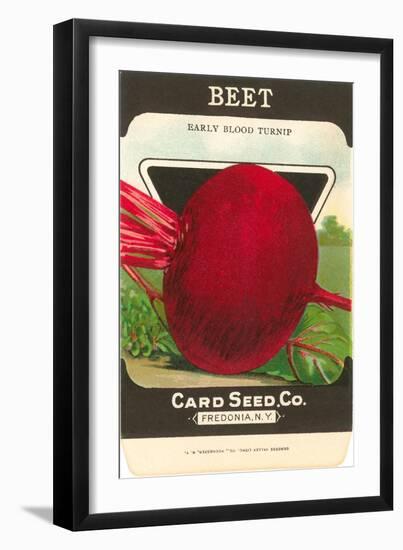 Beet Seed Packet-null-Framed Art Print