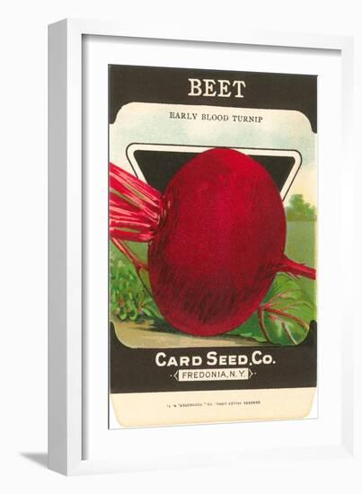 Beet Seed Packet-null-Framed Art Print