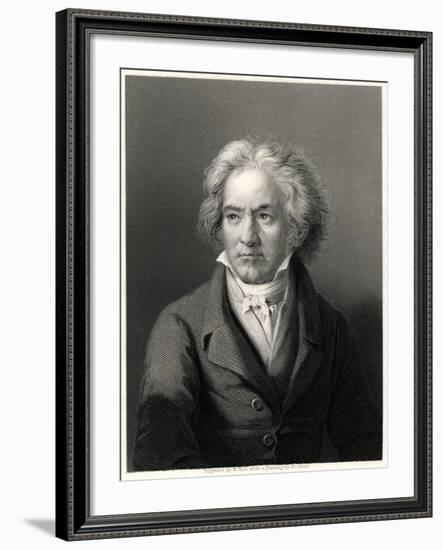 Beethoven, 19th Century-William Holl II-Framed Giclee Print