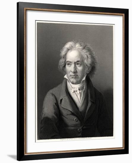 Beethoven, 19th Century-William Holl II-Framed Giclee Print