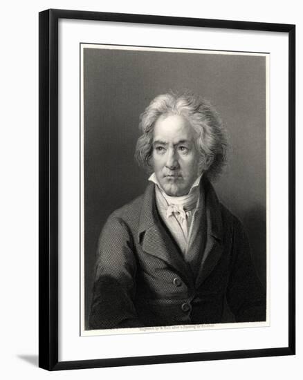 Beethoven, 19th Century-William Holl II-Framed Giclee Print