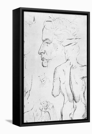 Beethoven by Moritz von Schwind-Moritz Ludwig von Schwind-Framed Premier Image Canvas