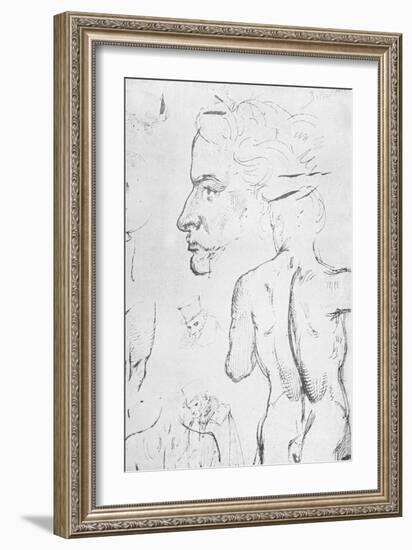 Beethoven by Moritz von Schwind-Moritz Ludwig von Schwind-Framed Giclee Print