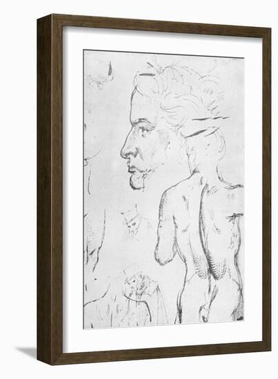 Beethoven by Moritz von Schwind-Moritz Ludwig von Schwind-Framed Giclee Print