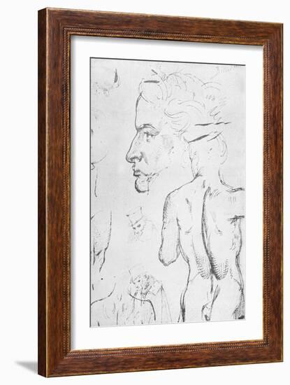 Beethoven by Moritz von Schwind-Moritz Ludwig von Schwind-Framed Giclee Print