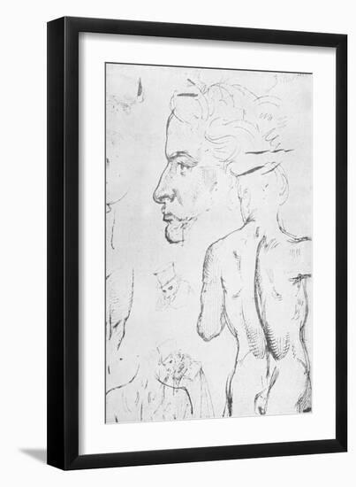 Beethoven by Moritz von Schwind-Moritz Ludwig von Schwind-Framed Giclee Print