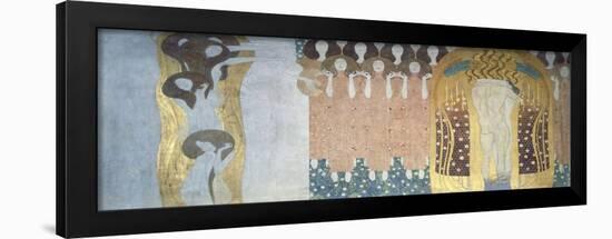 Beethoven-Fries, 1902: Poetic Arts and Genius, as Well as a Kiss to the Whole World-Gustav Klimt-Framed Giclee Print