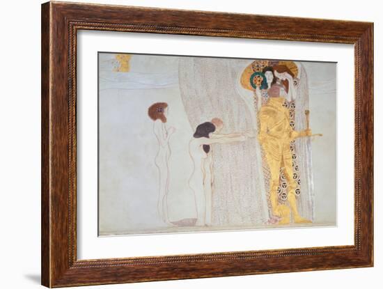 Beethoven-Frieze, 1902: the Longing for Happiness-Gustav Klimt-Framed Giclee Print