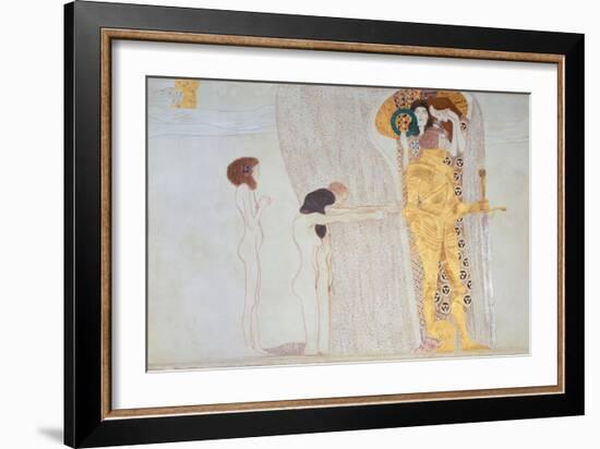 Beethoven-Frieze, 1902: the Longing for Happiness-Gustav Klimt-Framed Giclee Print