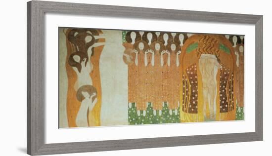 Beethoven Frieze-Gustav Klimt-Framed Art Print