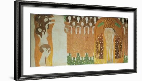 Beethoven Frieze-Gustav Klimt-Framed Art Print