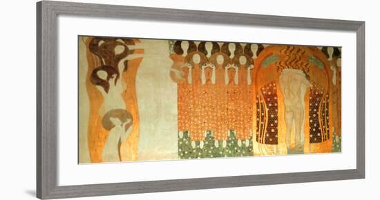 Beethoven Frieze-Gustav Klimt-Framed Art Print