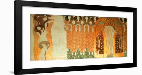 Beethoven Frieze-Gustav Klimt-Framed Art Print