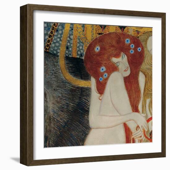 Beethoven Frieze-Gustav Klimt-Framed Art Print