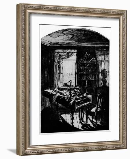 Beethoven, Home in Vienna-null-Framed Art Print