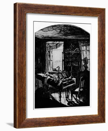 Beethoven, Home in Vienna-null-Framed Art Print