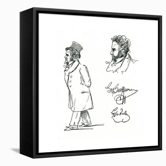 Beethoven (Lyser)-null-Framed Premier Image Canvas