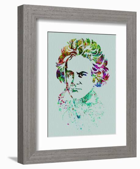 Beethoven Watercolor-Anna Malkin-Framed Art Print